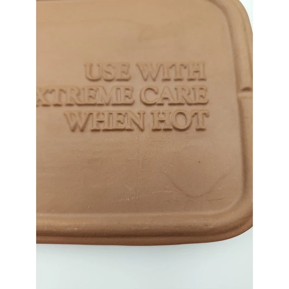 Longaberger Pottery Bread Basket Brick model #30074 Bread Warmer 11